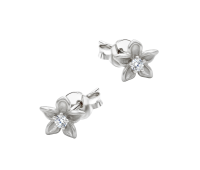 Lovely Flower Silver Stud Earring STS-7155